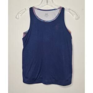 Athleta Girl blue galaxy fitted tank top - large